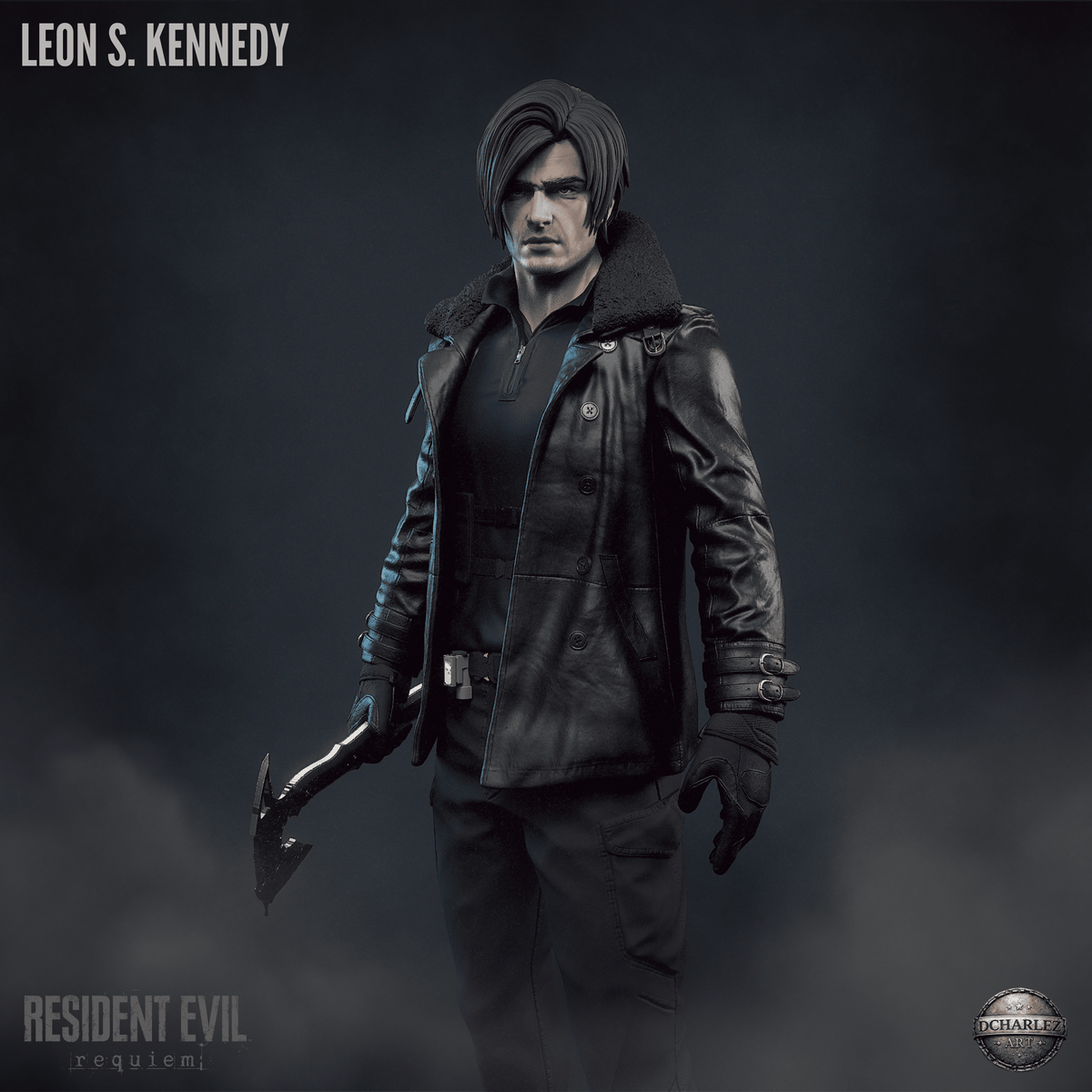 Leon Kennedy - Resident Evil Re9uiem - Resin Figure - Model Kit - High Detail Display Piece
