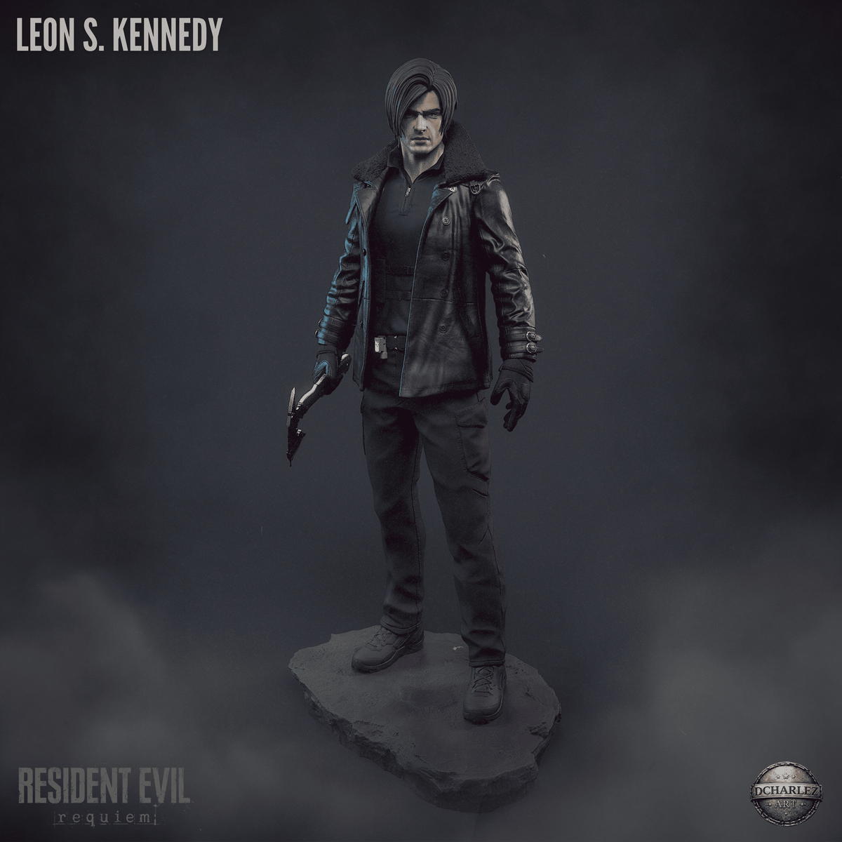 Leon Kennedy - Resident Evil Re9uiem - Resin Figure - Model Kit - High Detail Display Piece
