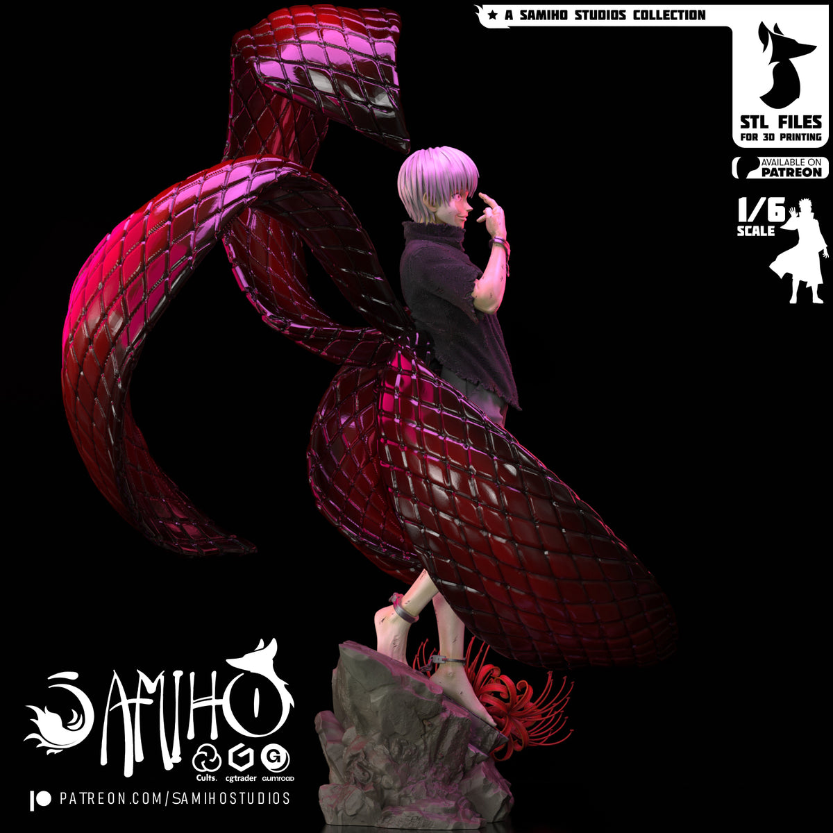 Ken Kaneki | Fan Art | [ SamihoStudio ] 3D RESIN PRINT