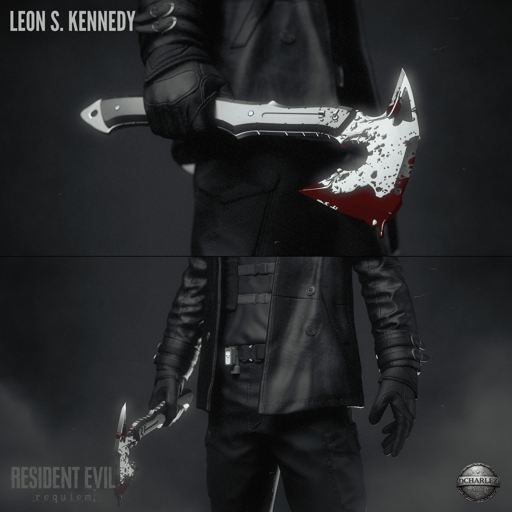 Leon Kennedy - Resident Evil Re9uiem - Resin Figure - Model Kit - High Detail Display Piece