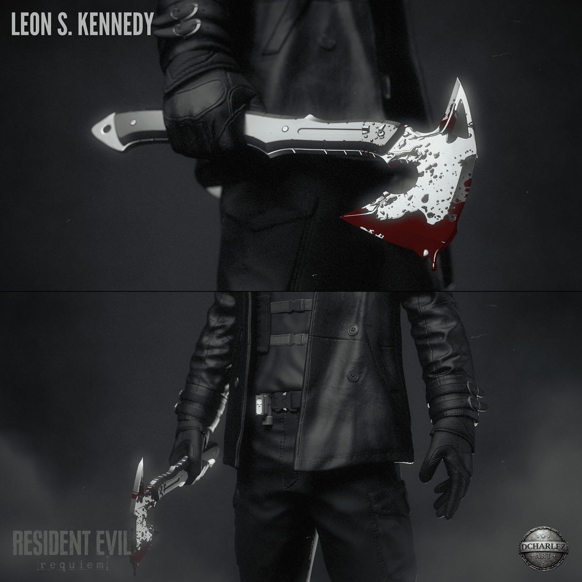 Leon Kennedy - Resident Evil Re9uiem - Resin Figure - Model Kit - High Detail Display Piece