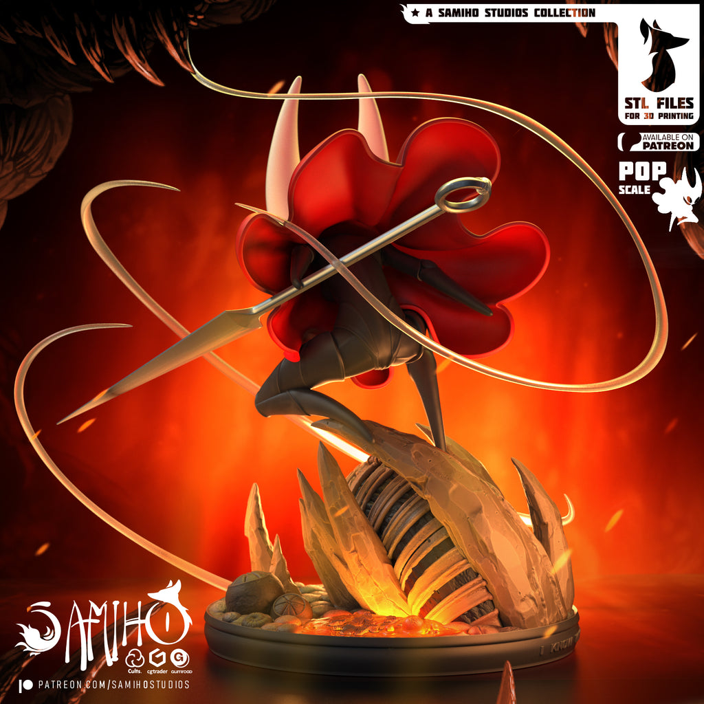 Silksong Hornet, from Hollow Knight: Silk Song (SamihoStudios) 3D RESIN PRINT