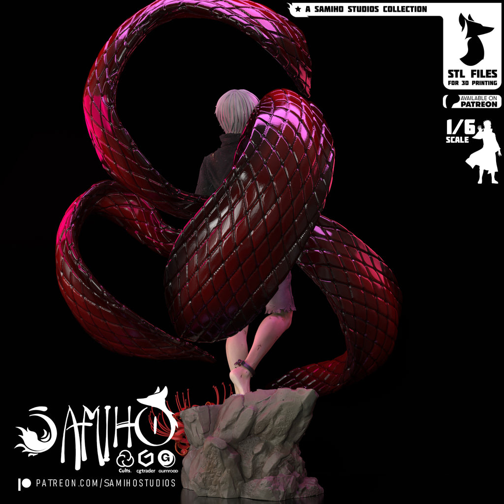 Ken Kaneki | Fan Art | [ SamihoStudio ] 3D RESIN PRINT