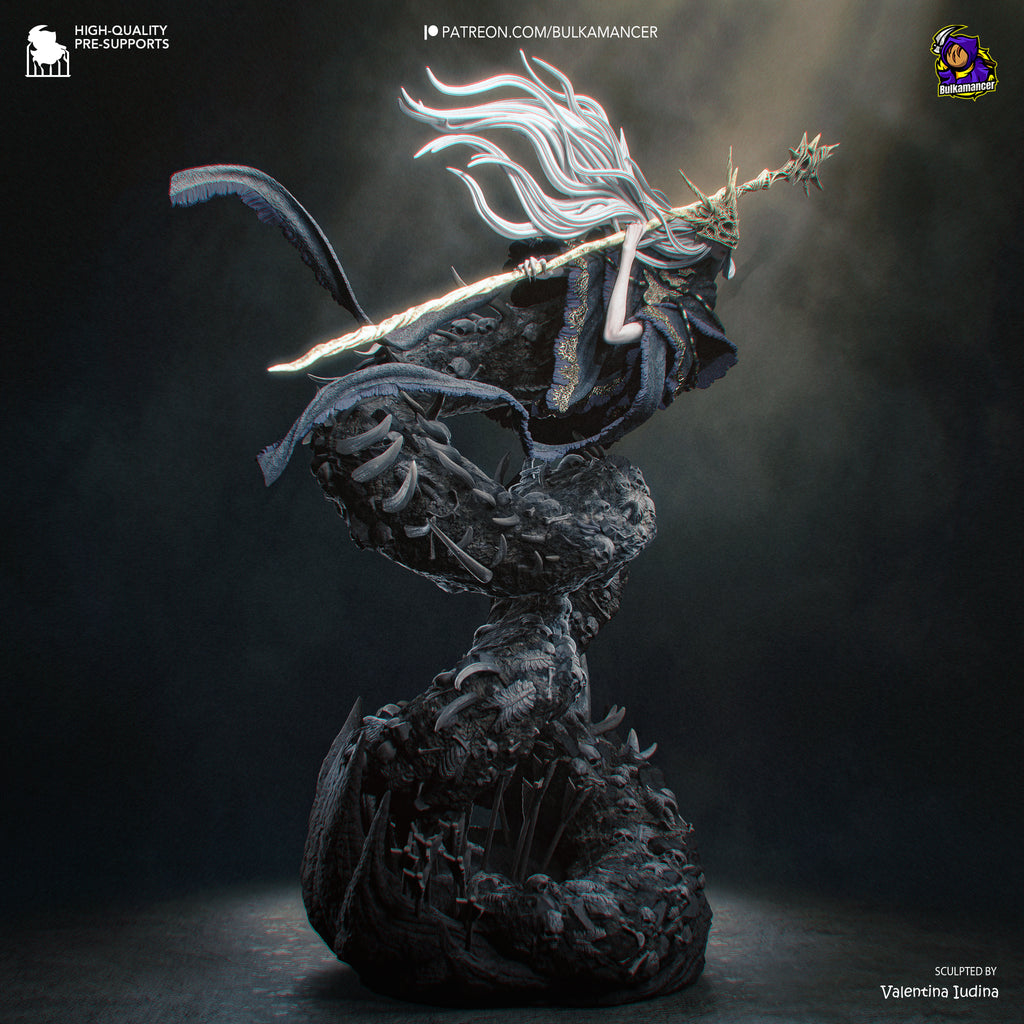 Abyssal Devourer Resin Statue – Dark Fantasy Monster Mage Figure – Resin Model Kit