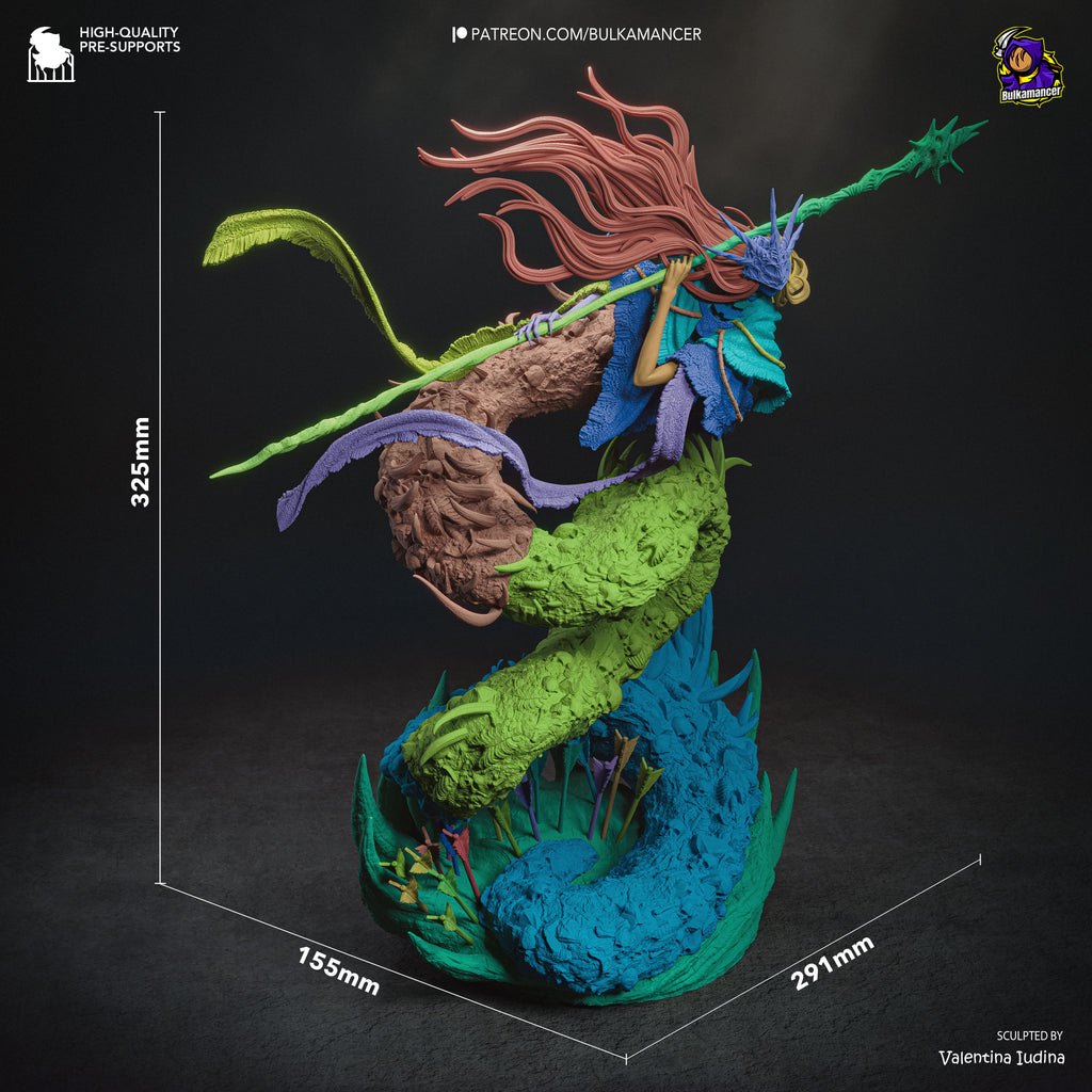 Abyssal Devourer Resin Statue – Dark Fantasy Monster Mage Figure – Resin Model Kit