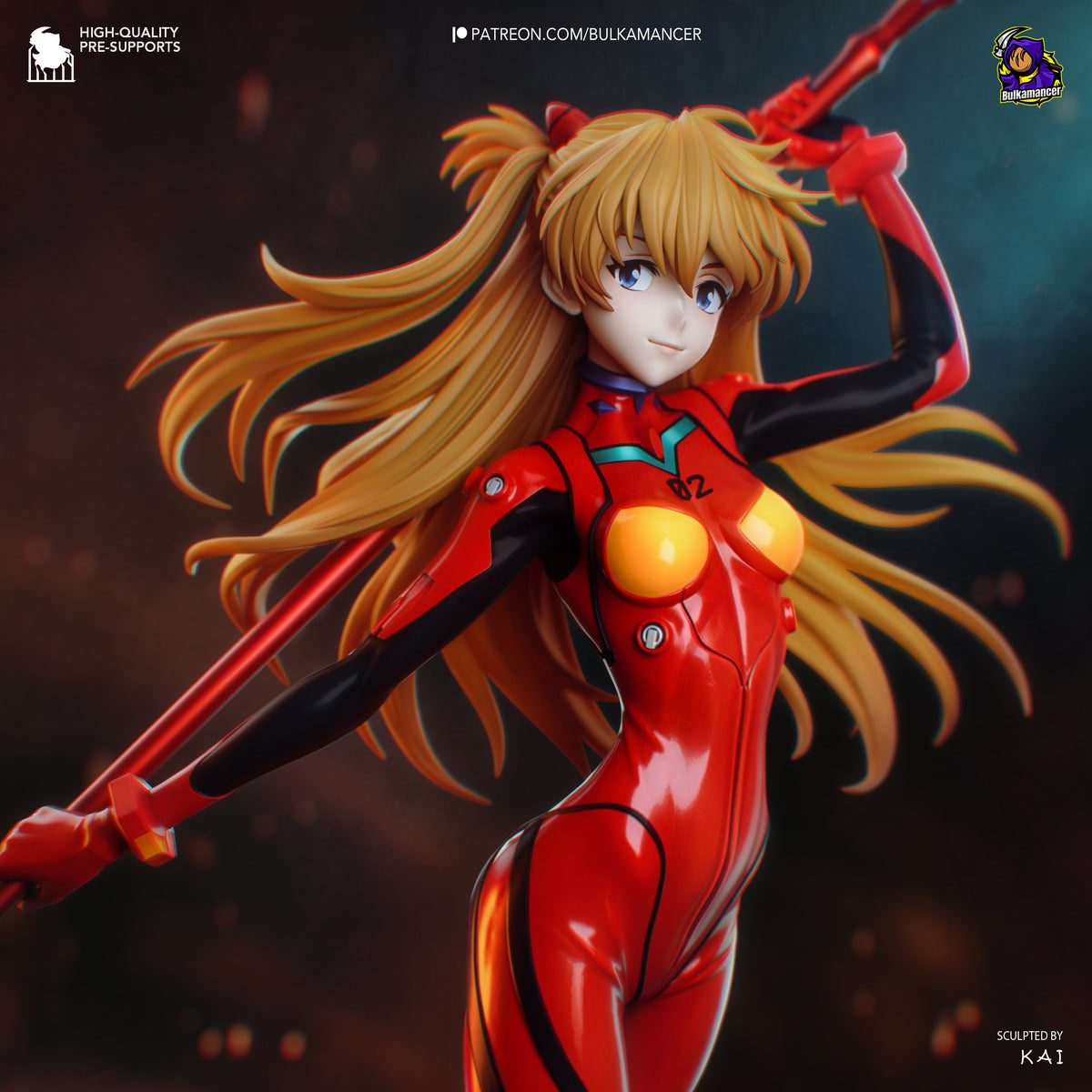 Crimson Mecha Pilot Resin Statue – Sci Fi Female Pilot Figure – Model Kit – High Detail Collectible