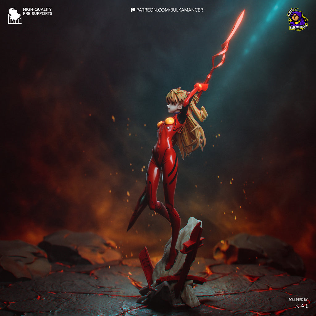 Crimson Mecha Pilot Resin Statue – Sci Fi Female Pilot Figure – Model Kit – High Detail Collectible