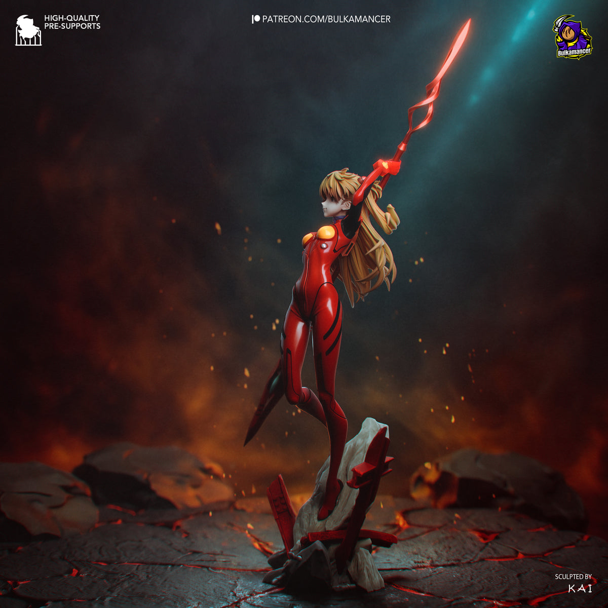 Crimson Mecha Pilot Resin Statue – Sci Fi Female Pilot Figure – Model Kit – High Detail Collectible