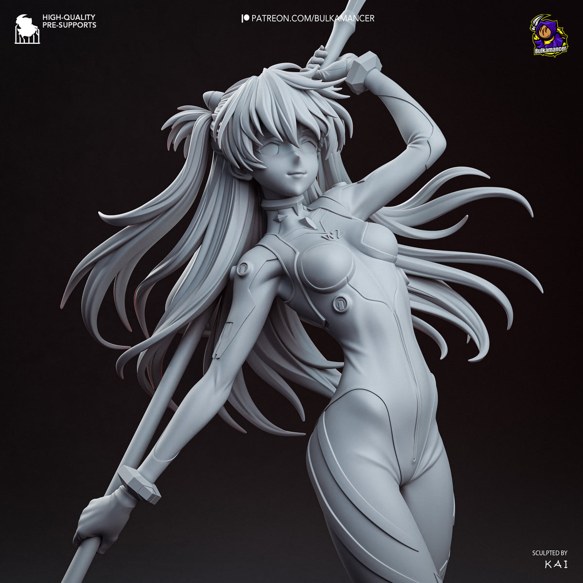 Crimson Mecha Pilot Resin Statue – Sci Fi Female Pilot Figure – Model Kit – High Detail Collectible