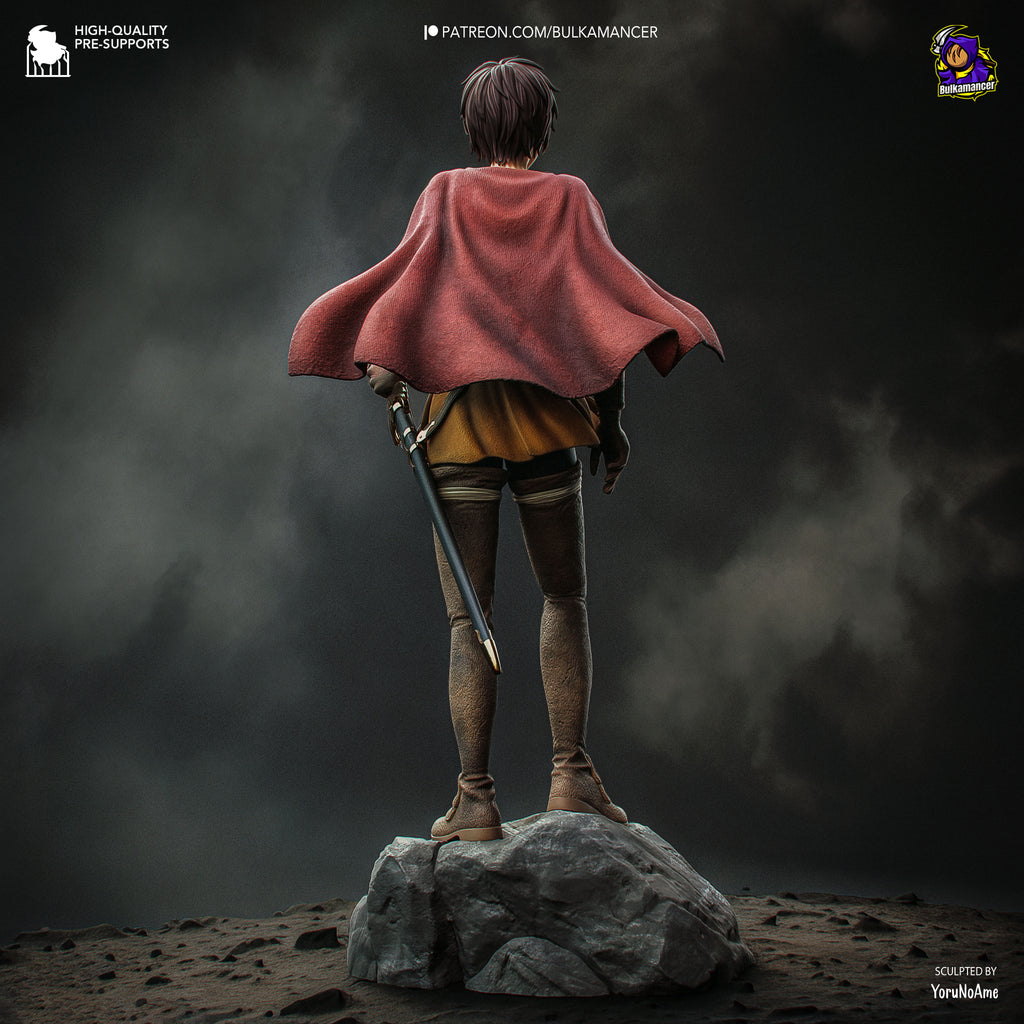 Armored Fantasy Huntress Resin Statue – Dark Fantasy Warrior Woman Figure – High Detail Garage Kit