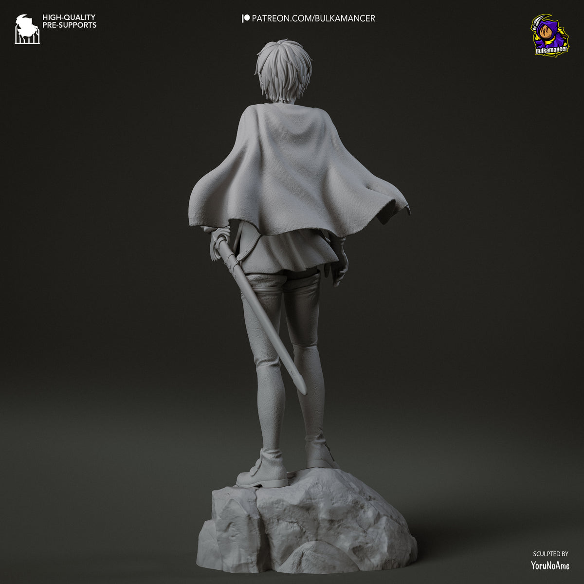 Armored Fantasy Huntress Resin Statue – Dark Fantasy Warrior Woman Figure – High Detail Garage Kit