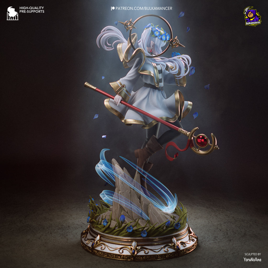 Elven Mage & Heroic Swordsman Resin Statue – Fantasy Adventure Couple Figure – High Detail Collector Display Piece