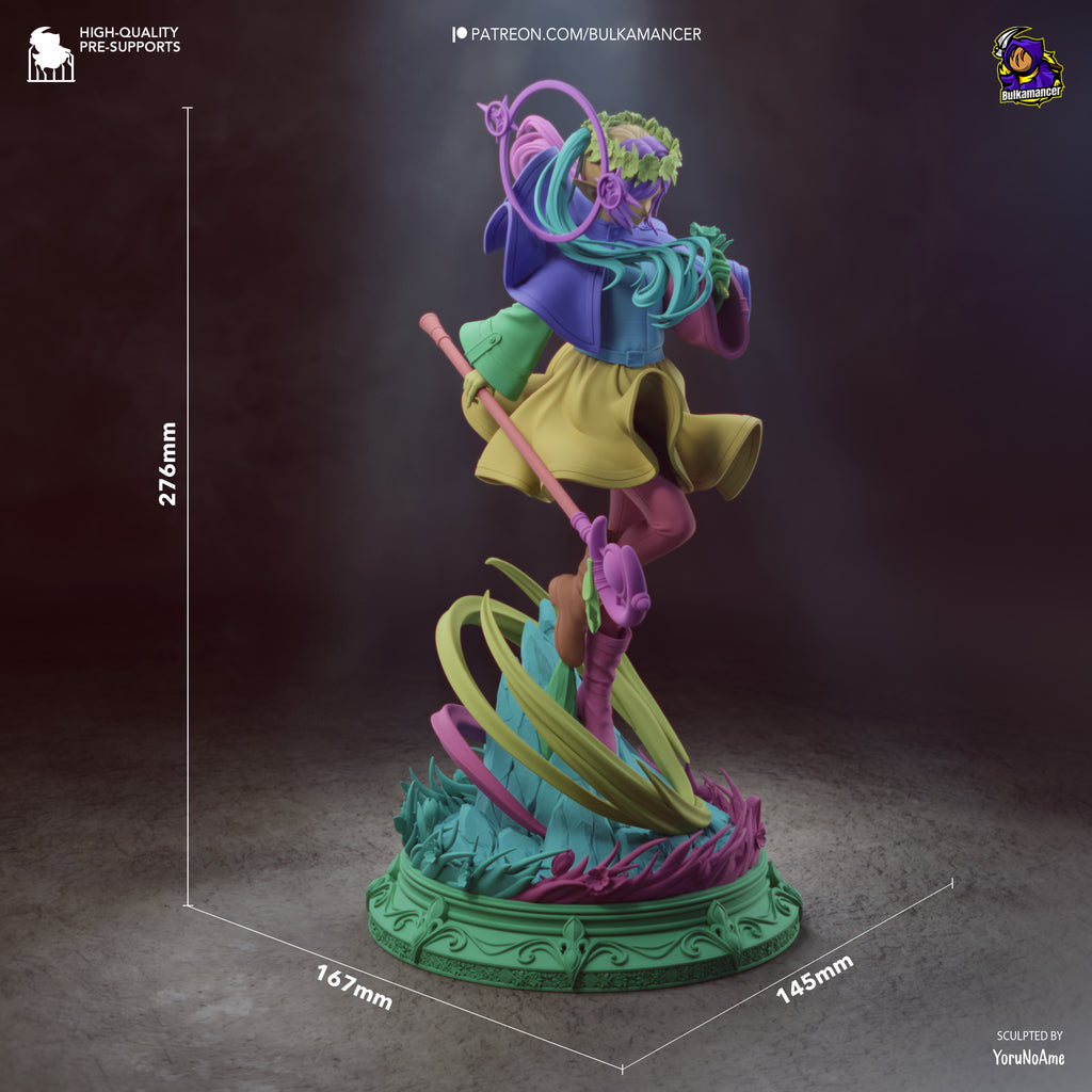 Elven Mage & Heroic Swordsman Resin Statue – Fantasy Adventure Couple Figure – High Detail Collector Display Piece