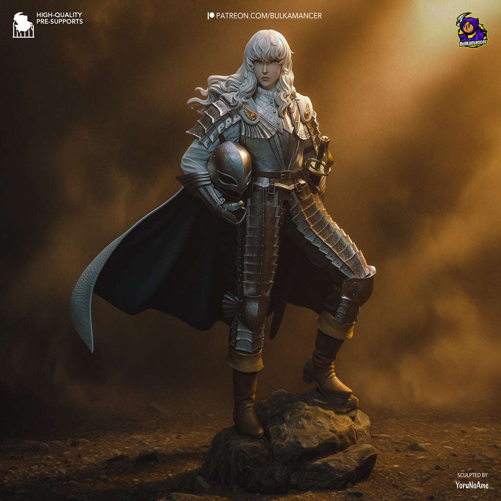 Elegant Hawk Knight Resin Figure – Dark Fantasy Warrior Statue – High Detail Resin Model Kit – Collector Display