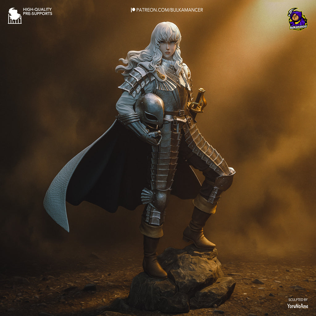 Elegant Hawk Knight Resin Figure – Dark Fantasy Warrior Statue – High Detail Resin Model Kit – Collector Display
