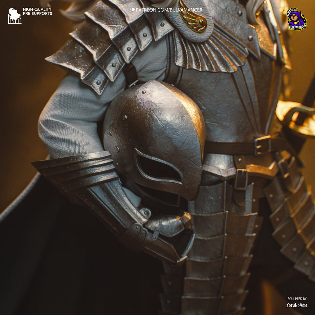 Elegant Hawk Knight Resin Figure – Dark Fantasy Warrior Statue – High Detail Resin Model Kit – Collector Display