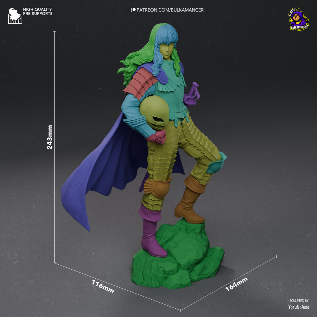 Elegant Hawk Knight Resin Figure – Dark Fantasy Warrior Statue – High Detail Resin Model Kit – Collector Display