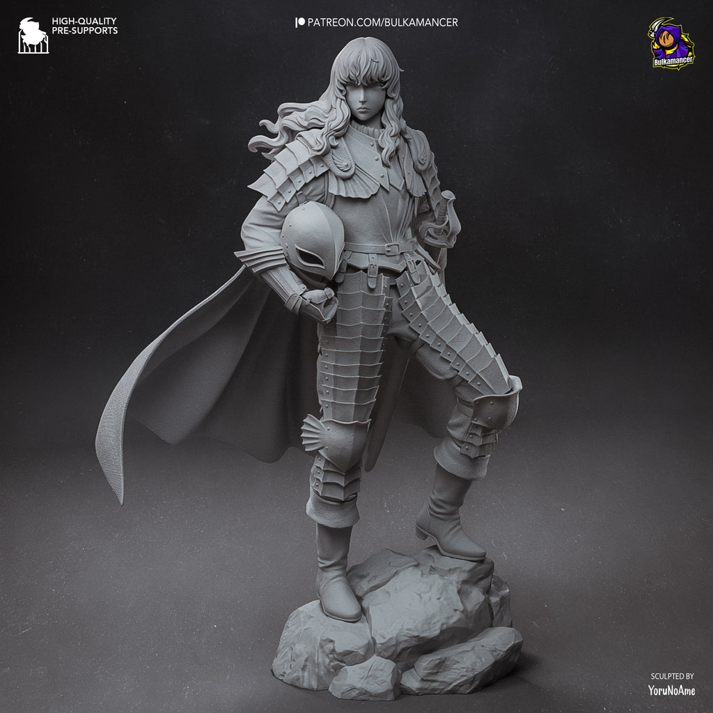 Elegant Hawk Knight Resin Figure – Dark Fantasy Warrior Statue – High Detail Resin Model Kit – Collector Display