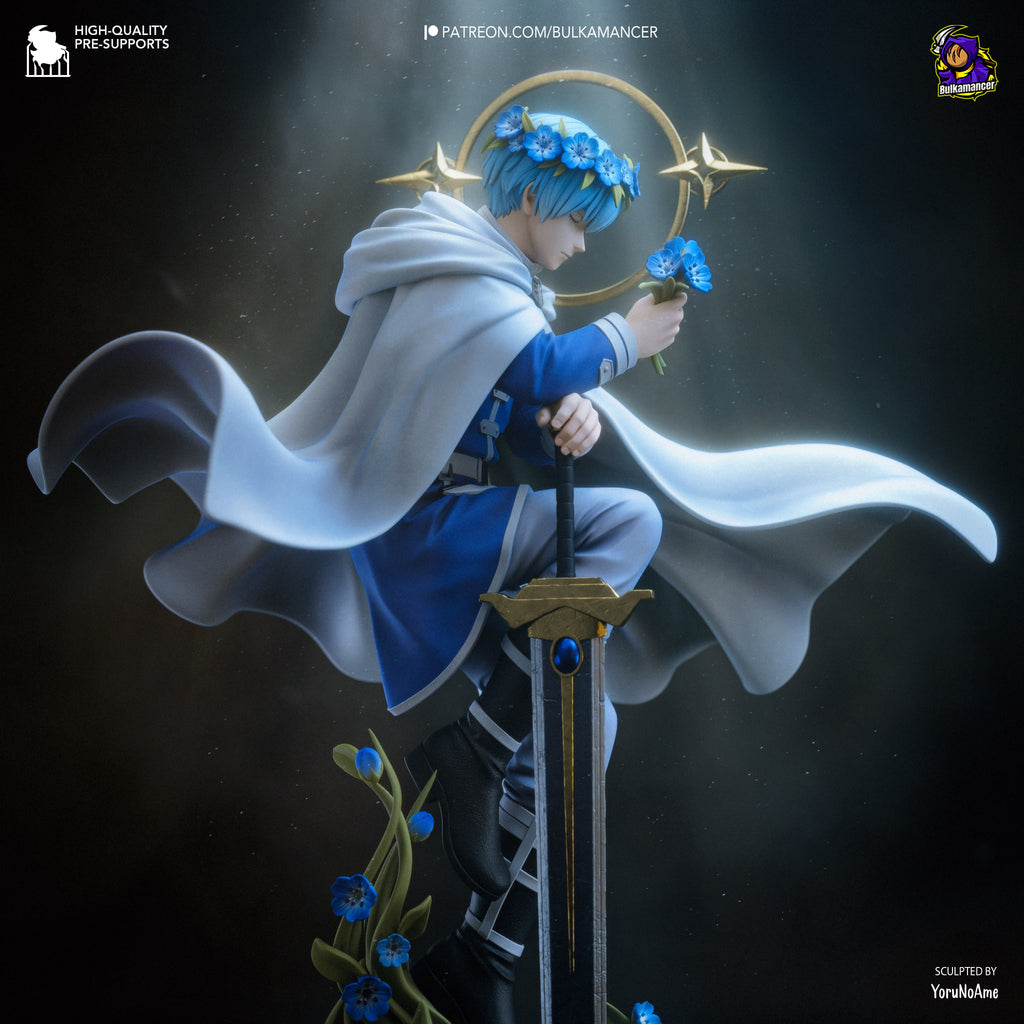 Elven Mage & Heroic Swordsman Resin Statue – Fantasy Adventure Couple Figure – High Detail Collector Display Piece