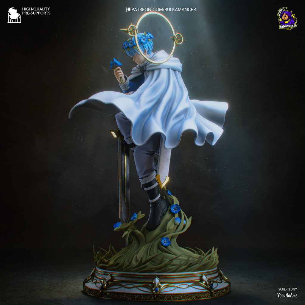 Elven Mage & Heroic Swordsman Resin Statue – Fantasy Adventure Couple Figure – High Detail Collector Display Piece