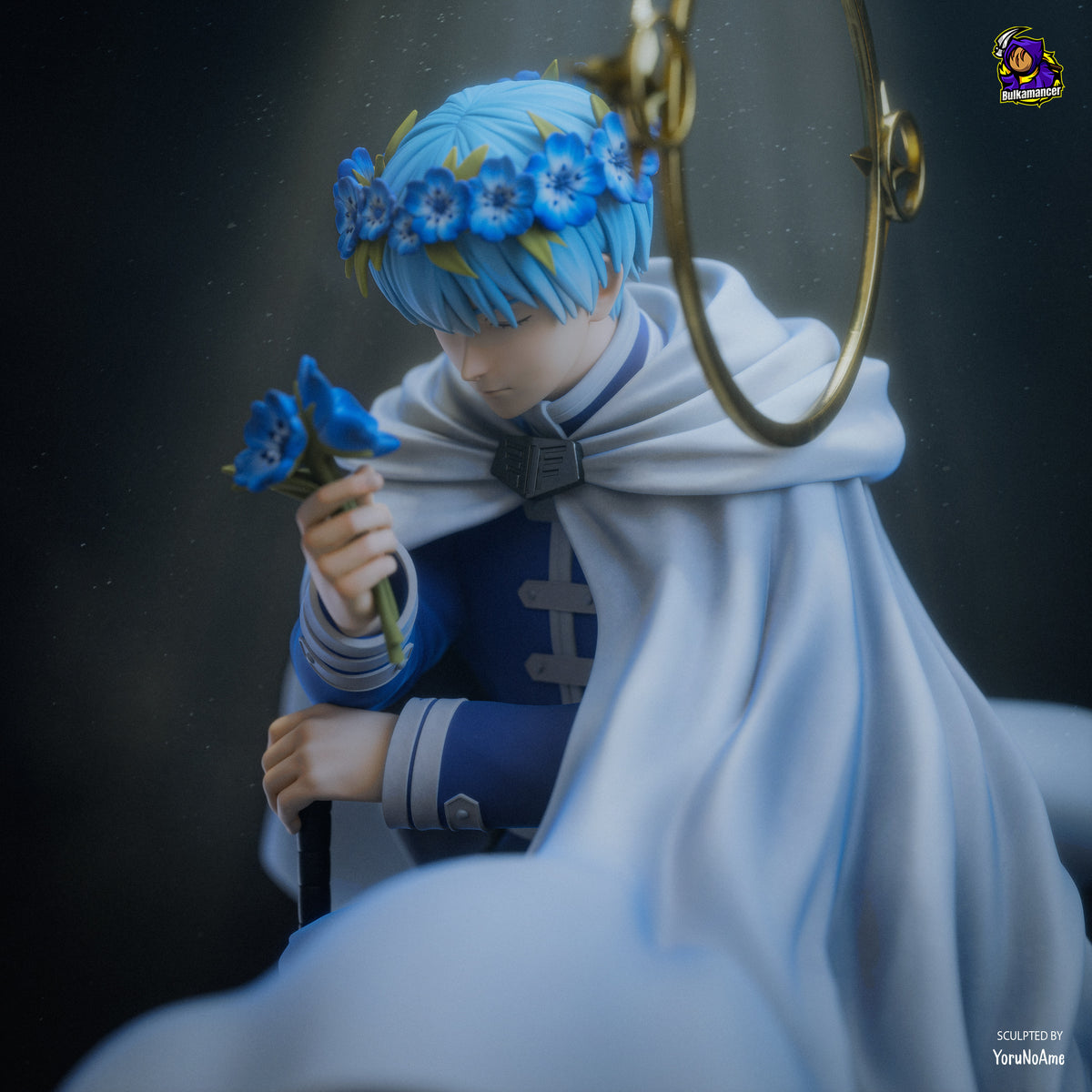 Elven Mage & Heroic Swordsman Resin Statue – Fantasy Adventure Couple Figure – High Detail Collector Display Piece