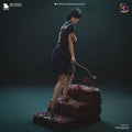 Japanese Horror Schoolgirl Resin Statue – Dark Psychological Horror Female Figure –Model Kit