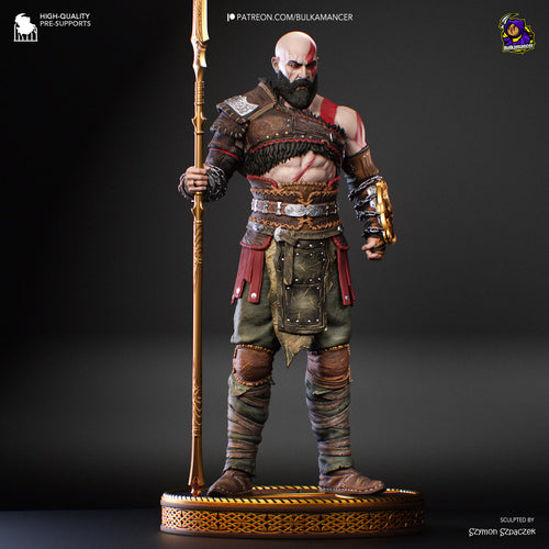 Ashen God Slayer Resin Figure – Norse Mythology Warrior Statue – Garage Kit – Premium Collector Display