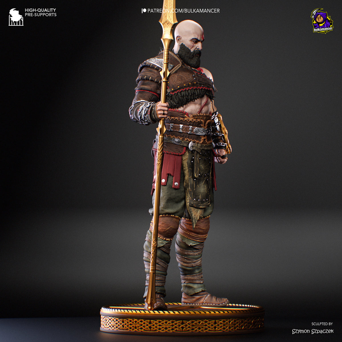 Ashen God Slayer Resin Figure – Norse Mythology Warrior Statue – Garage Kit – Premium Collector Display