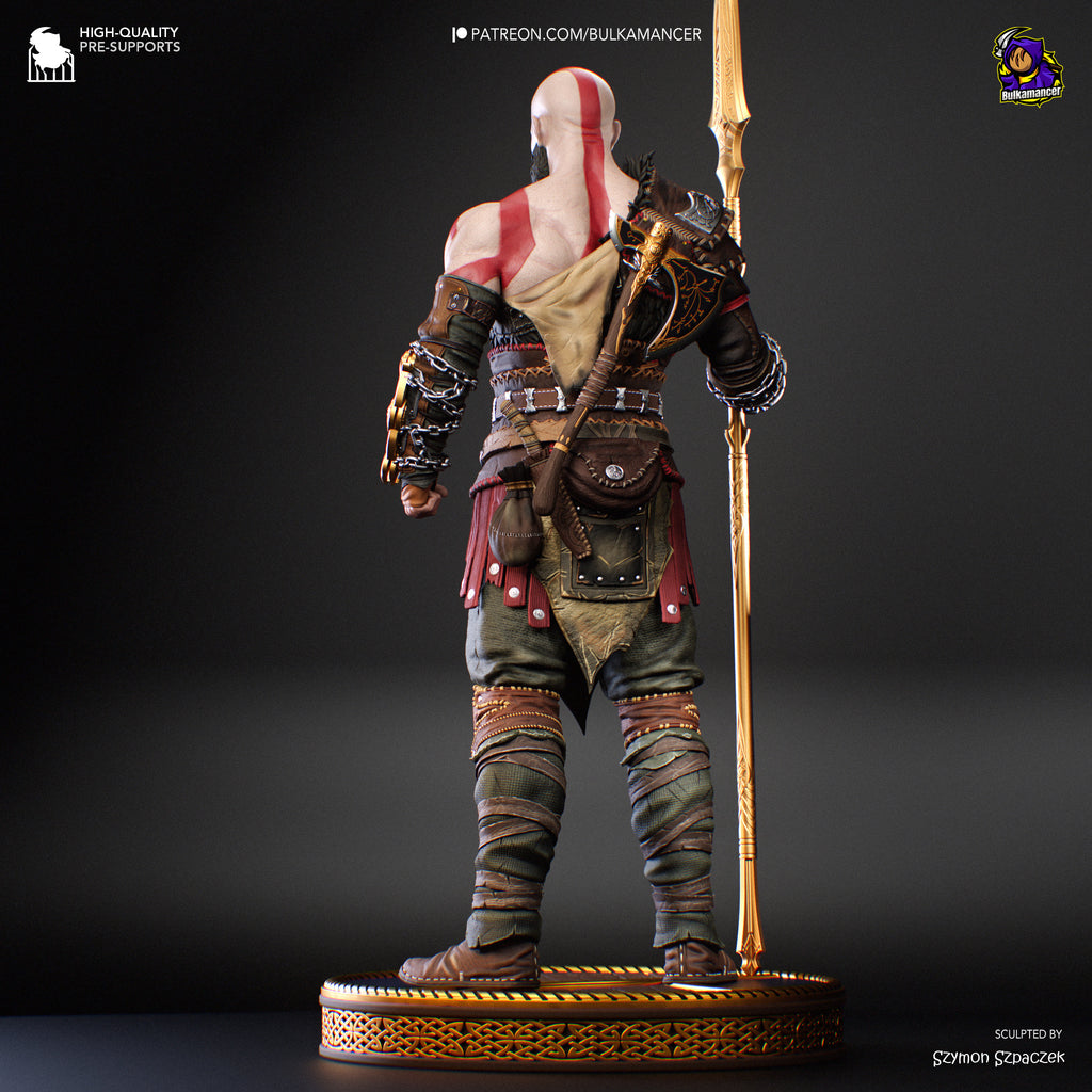 Ashen God Slayer Resin Figure – Norse Mythology Warrior Statue – Garage Kit – Premium Collector Display
