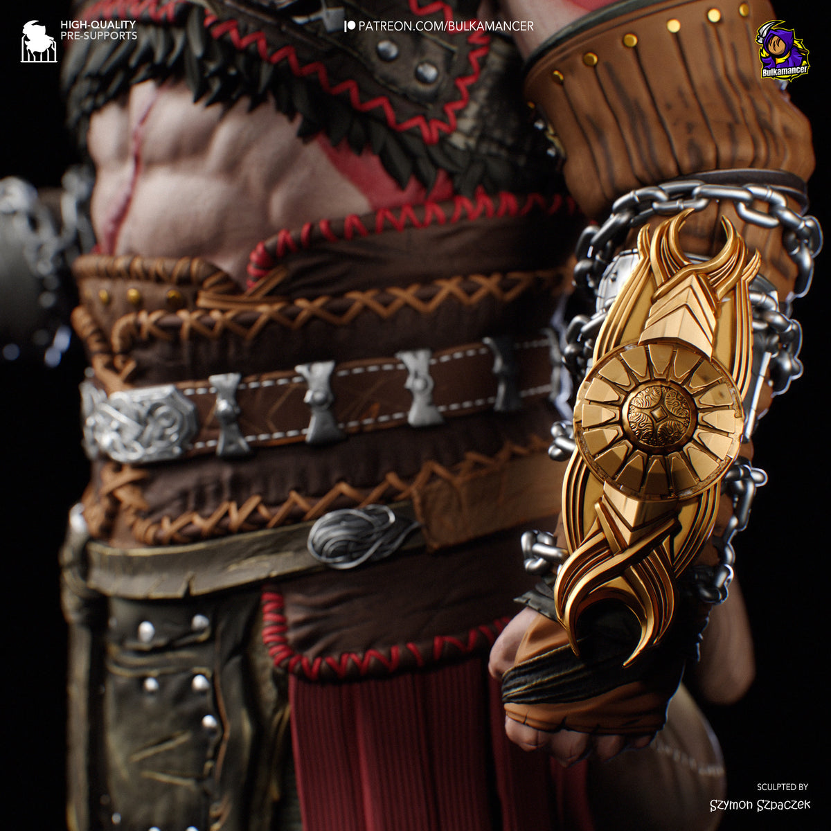 Ashen God Slayer Resin Figure – Norse Mythology Warrior Statue – Garage Kit – Premium Collector Display