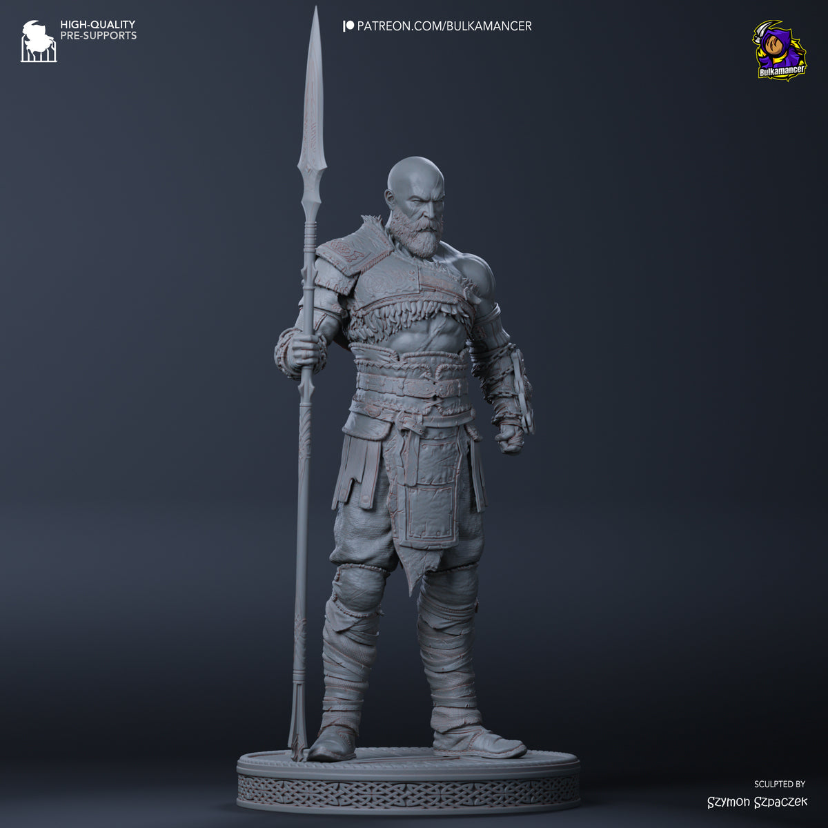Ashen God Slayer Resin Figure – Norse Mythology Warrior Statue – Garage Kit – Premium Collector Display