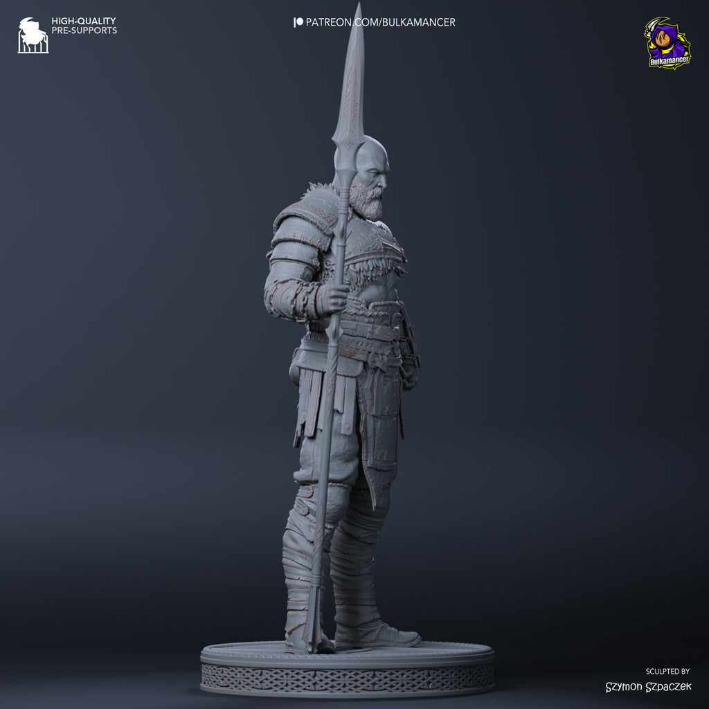 Ashen God Slayer Resin Figure – Norse Mythology Warrior Statue – Garage Kit – Premium Collector Display