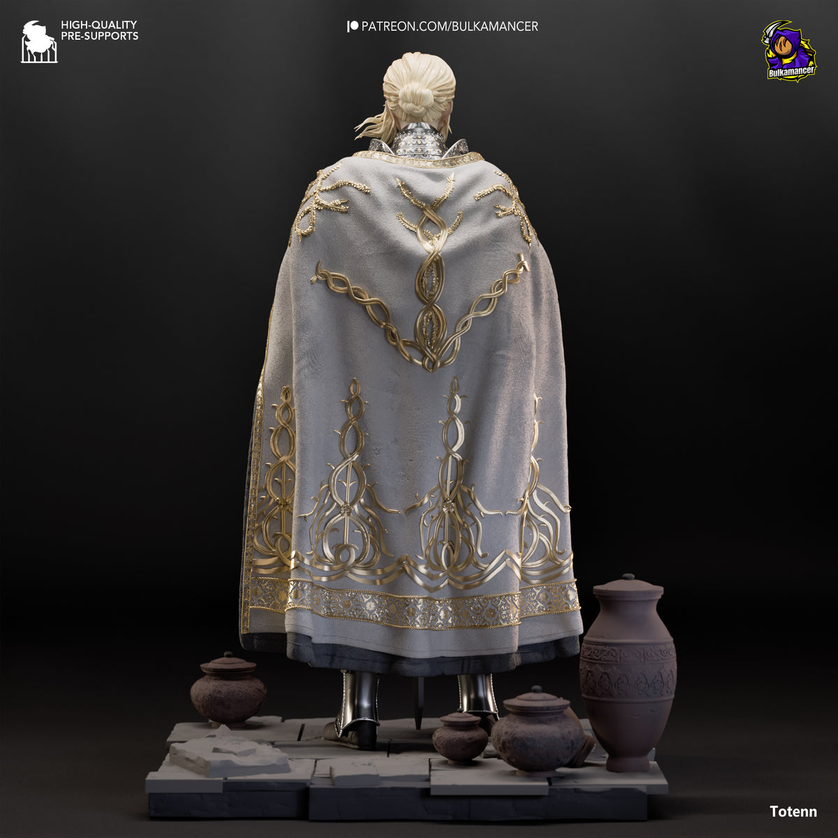 Golden Oath Knight Resin Statue – Dark Fantasy Female Paladin Figure –  Model Kit