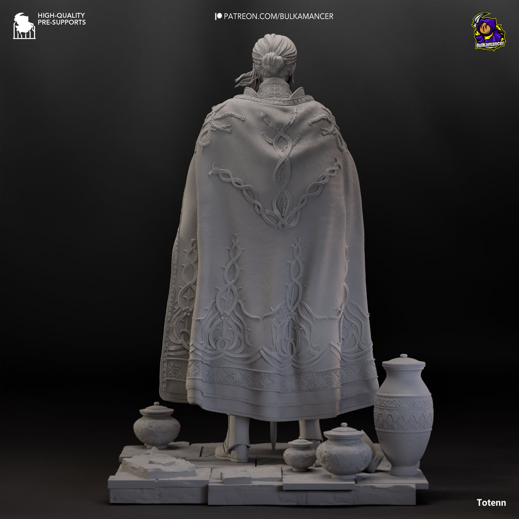 Golden Oath Knight Resin Statue – Dark Fantasy Female Paladin Figure –  Model Kit