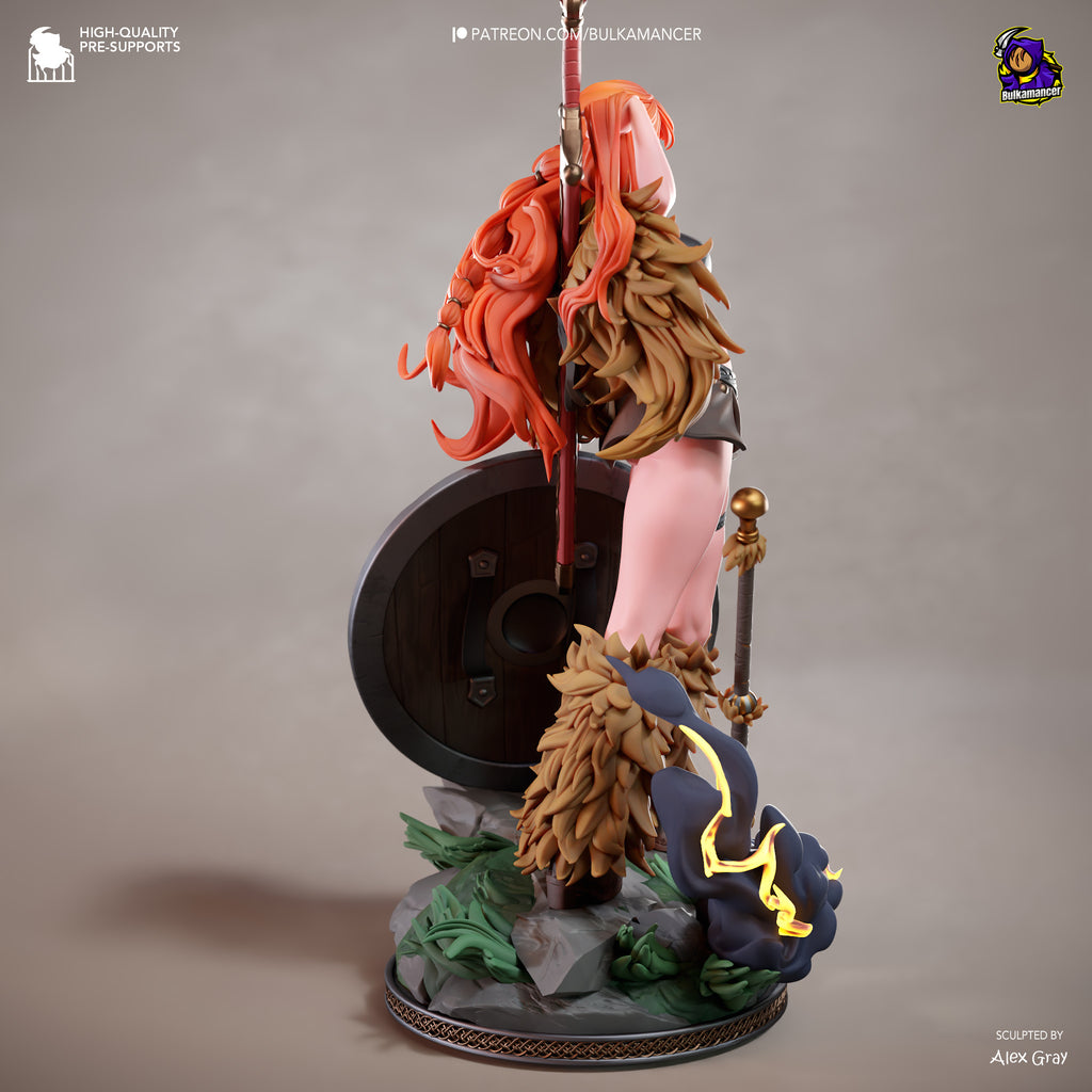 Tropical Pirate Navigator Resin Statue – Orange Haired Adventurer Figure – Model Kit – High Detail Collectible