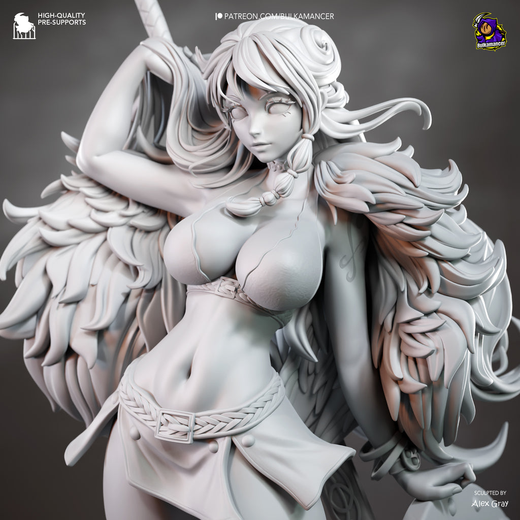 Tropical Pirate Navigator Resin Statue – Orange Haired Adventurer Figure – Model Kit – High Detail Collectible