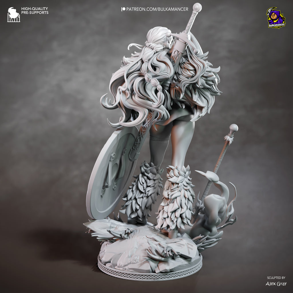 Tropical Pirate Navigator Resin Statue – Orange Haired Adventurer Figure – Model Kit – High Detail Collectible