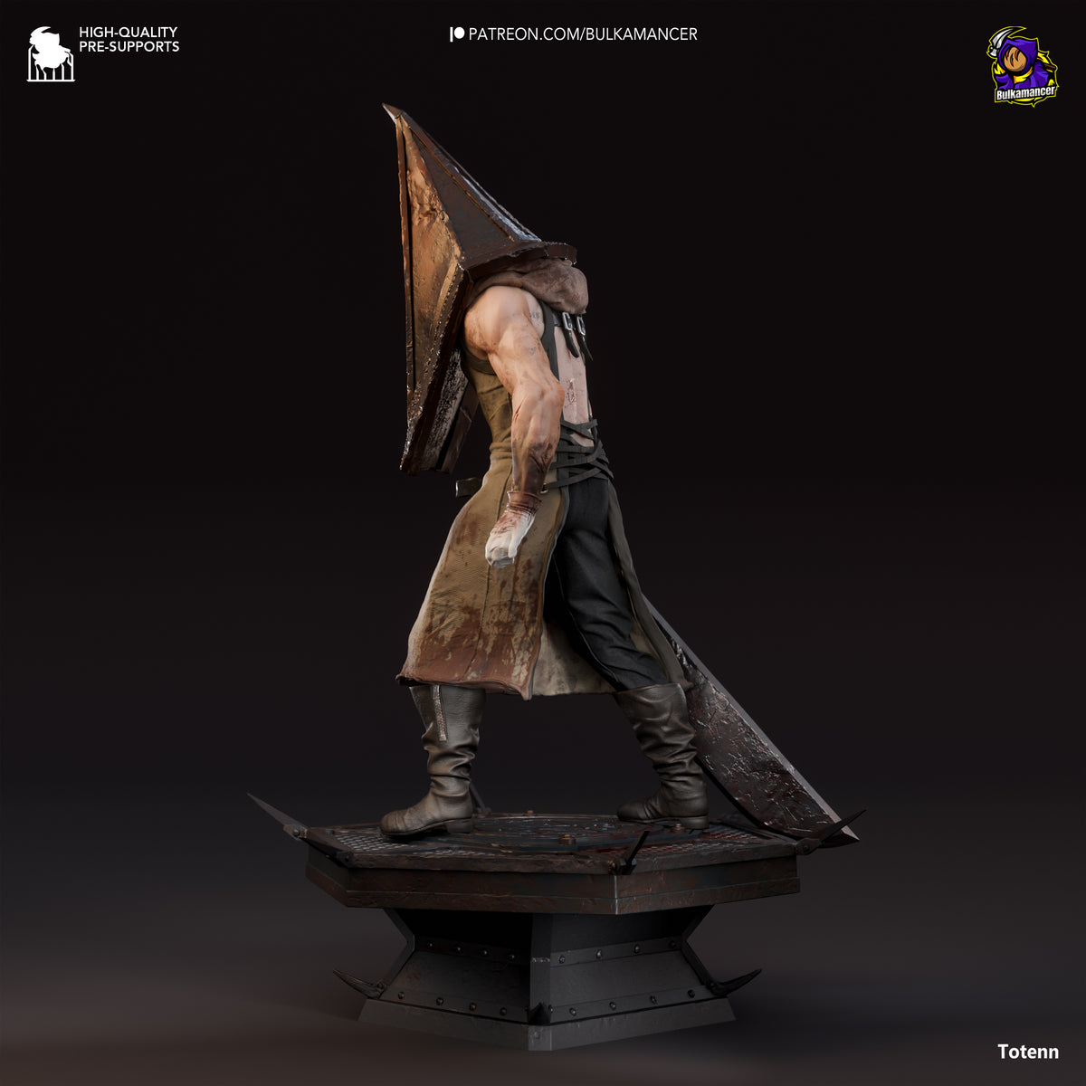 Triangle Helm Executioner Resin Statue – Dark Horror Monster Figure – Model Kit – High Detail Collector Display Piece
