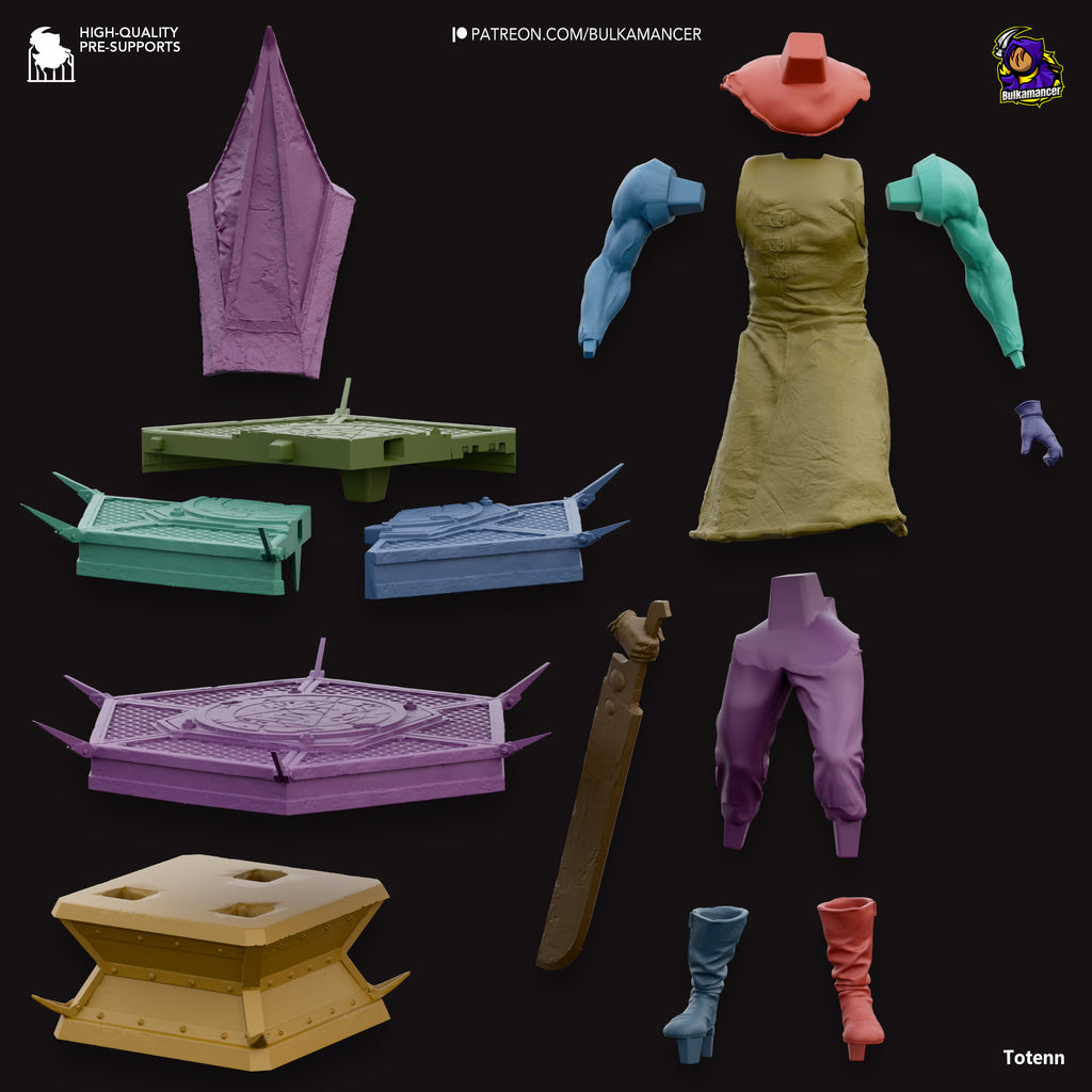 Triangle Helm Executioner Resin Statue – Dark Horror Monster Figure – Model Kit – High Detail Collector Display Piece
