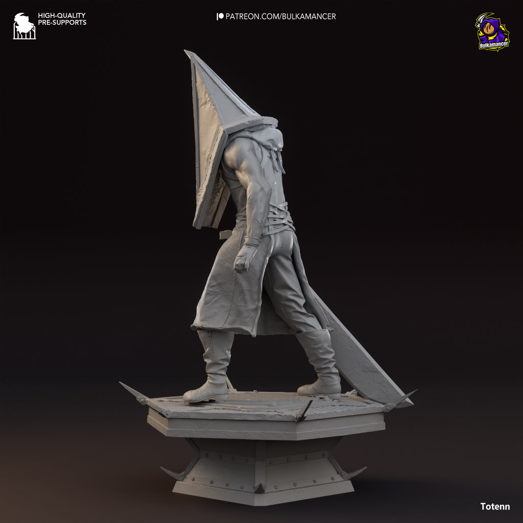 Triangle Helm Executioner Resin Statue – Dark Horror Monster Figure – Model Kit – High Detail Collector Display Piece