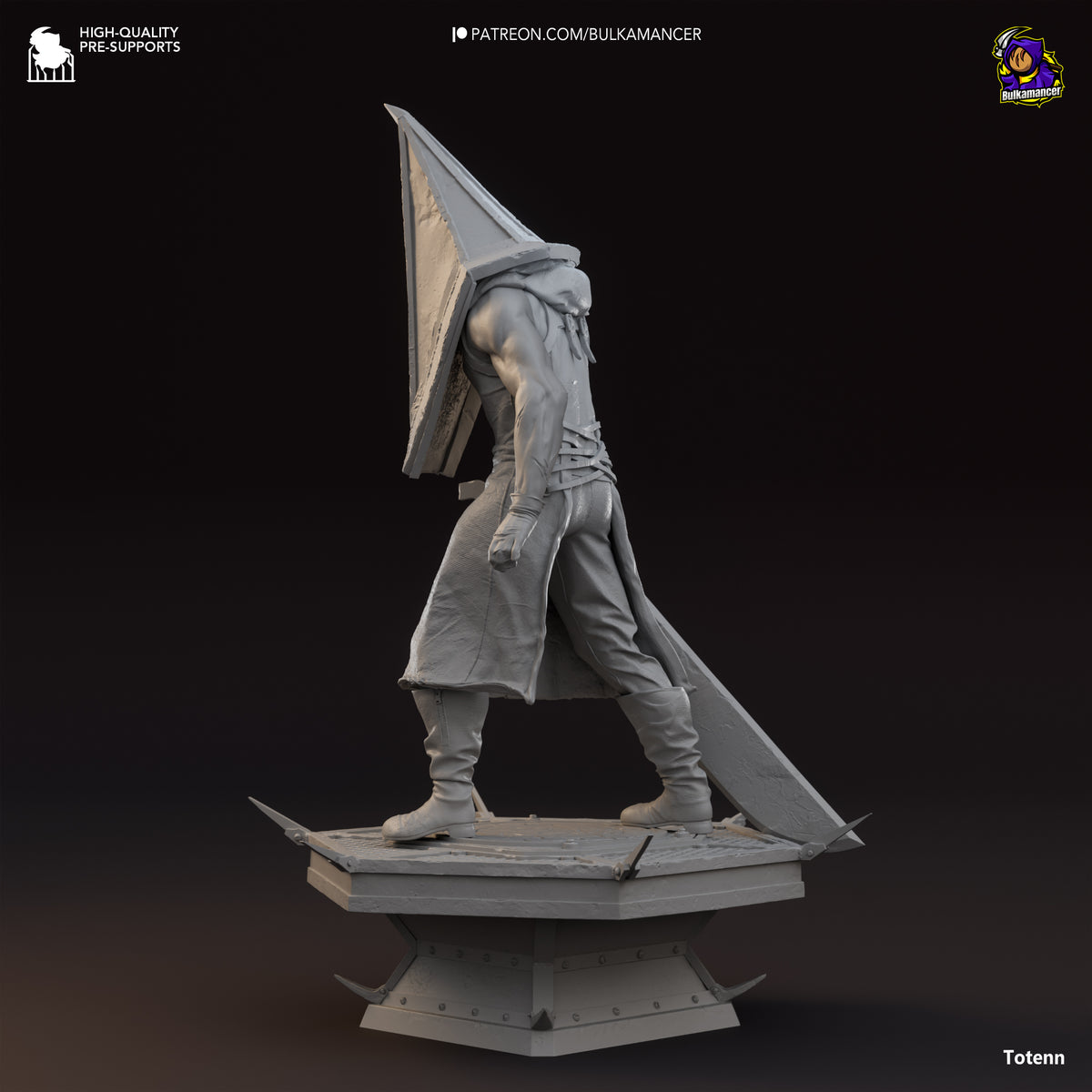 Triangle Helm Executioner Resin Statue – Dark Horror Monster Figure – Model Kit – High Detail Collector Display Piece