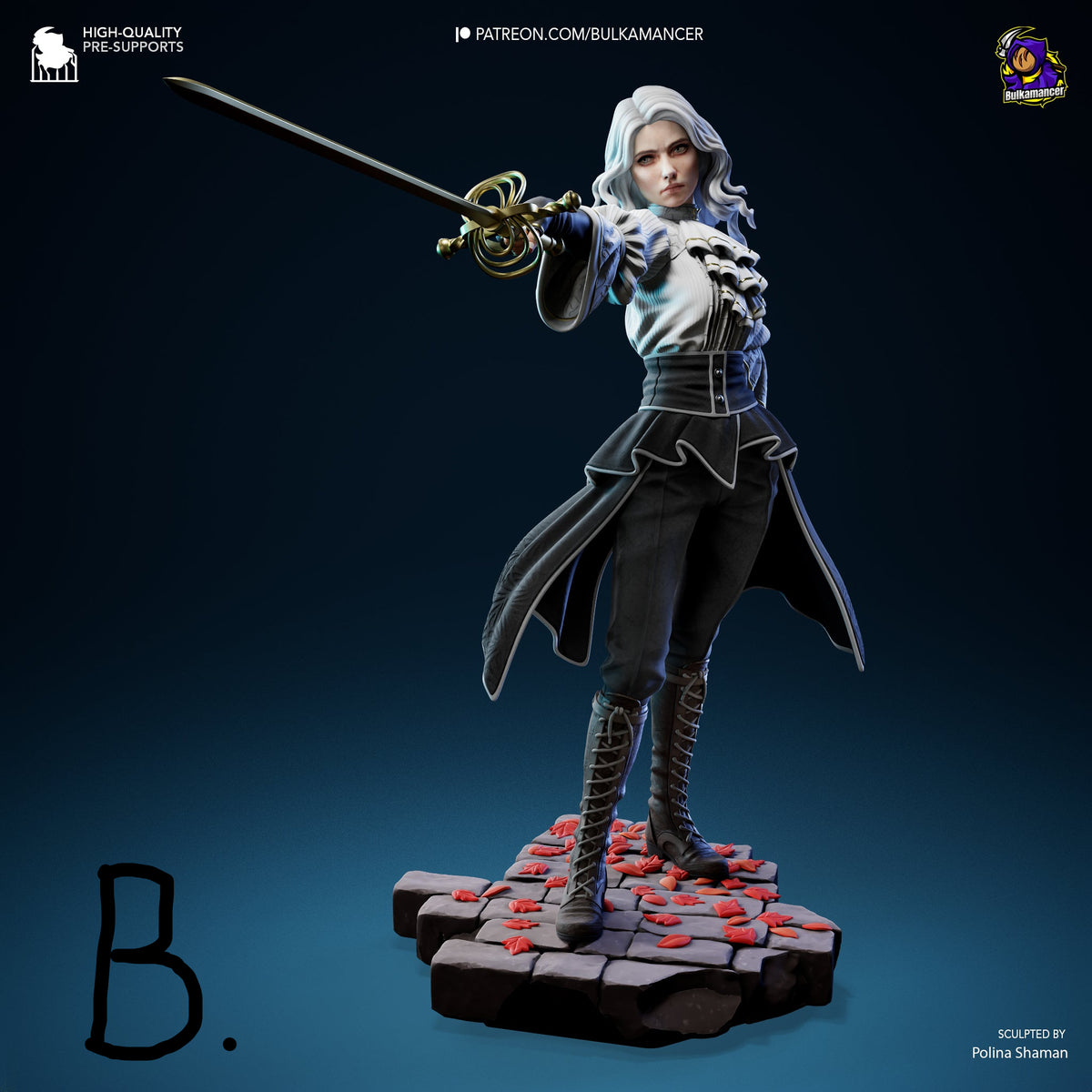 Real Maelle – Expedition 33 – Resin Model Kit – Collector Display