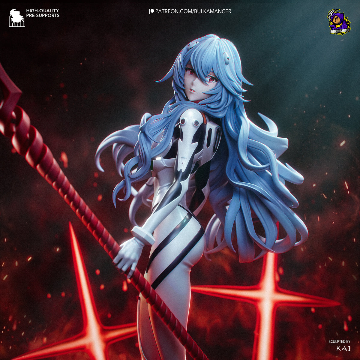 Azure Mecha Pilot Resin Statue – Sci Fi Female Pilot Figure – Model Kit – High Detail Collectible