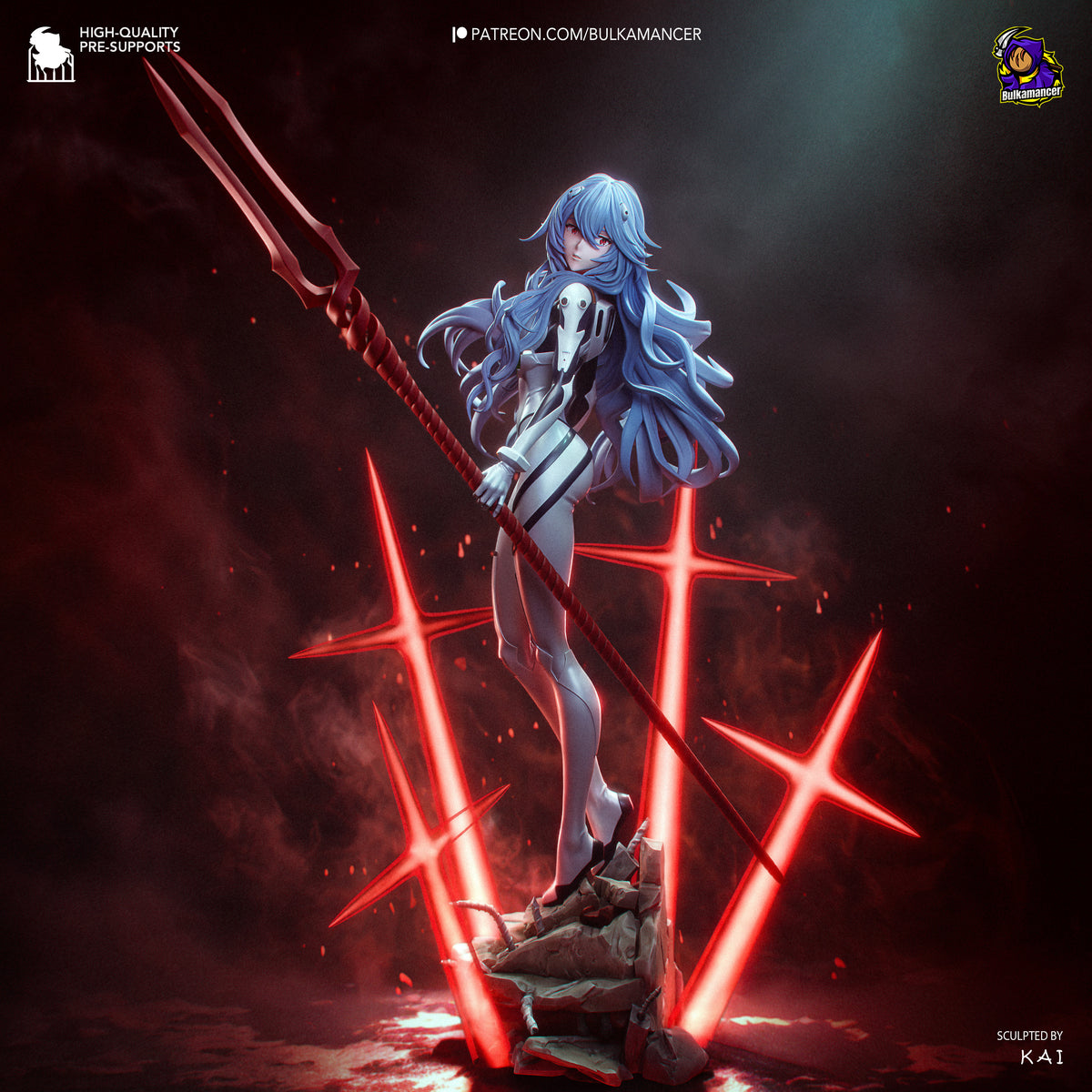 Azure Mecha Pilot Resin Statue – Sci Fi Female Pilot Figure – Model Kit – High Detail Collectible