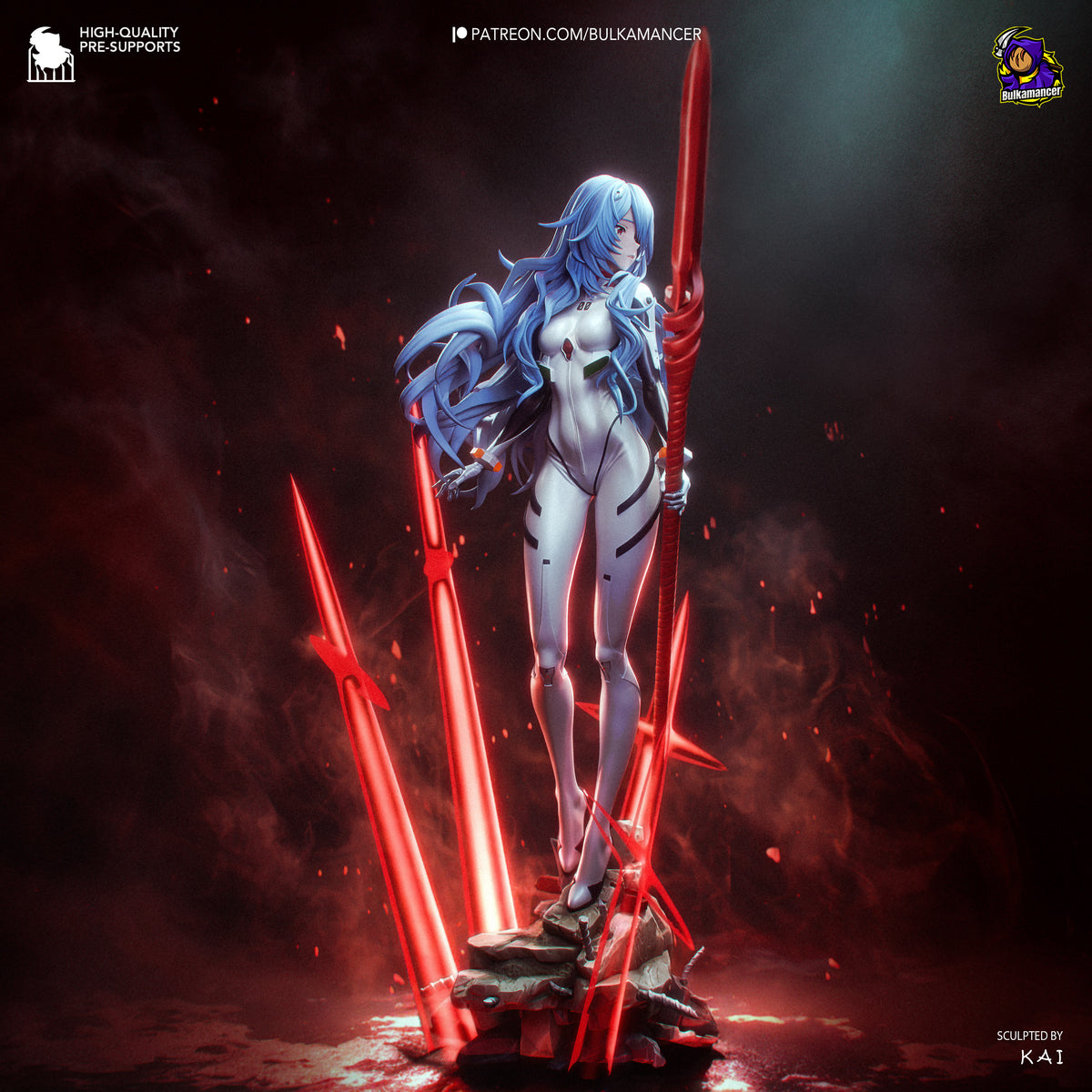 Azure Mecha Pilot Resin Statue – Sci Fi Female Pilot Figure – Model Kit – High Detail Collectible