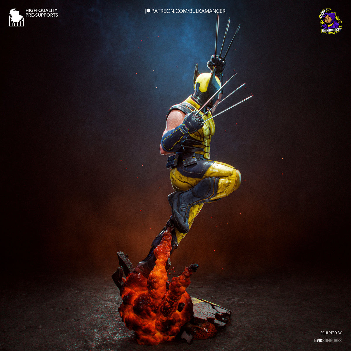 Savage Clawed Warrior Resin Statue – Comic Style Mutant Fighter Figure –  Model Kit