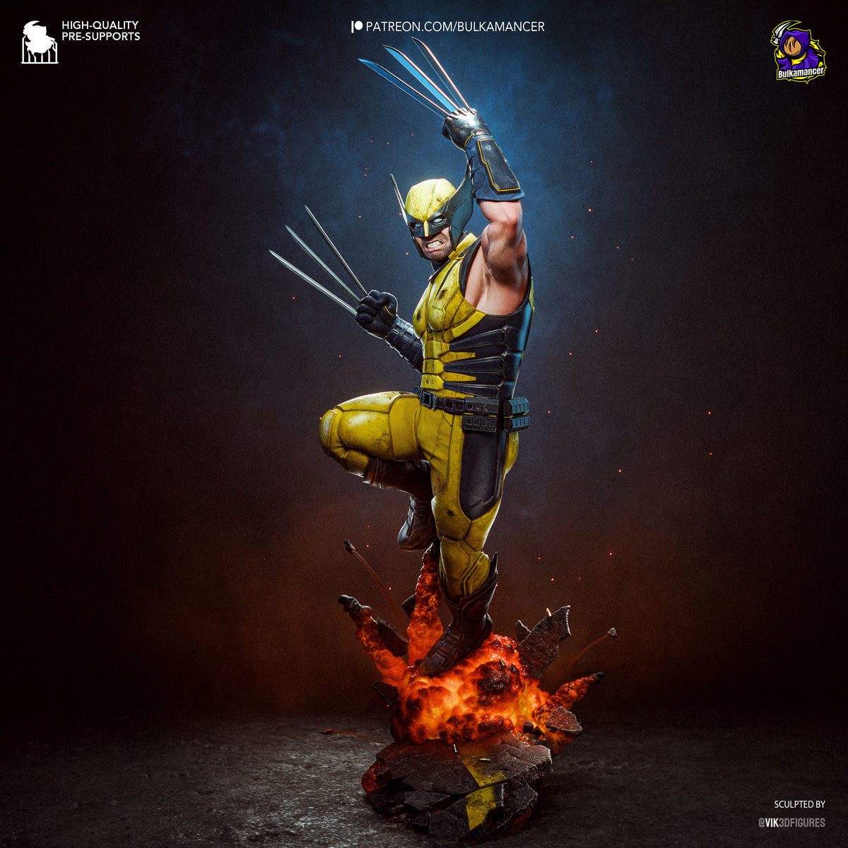 Savage Clawed Warrior Resin Statue – Comic Style Mutant Fighter Figure –  Model Kit