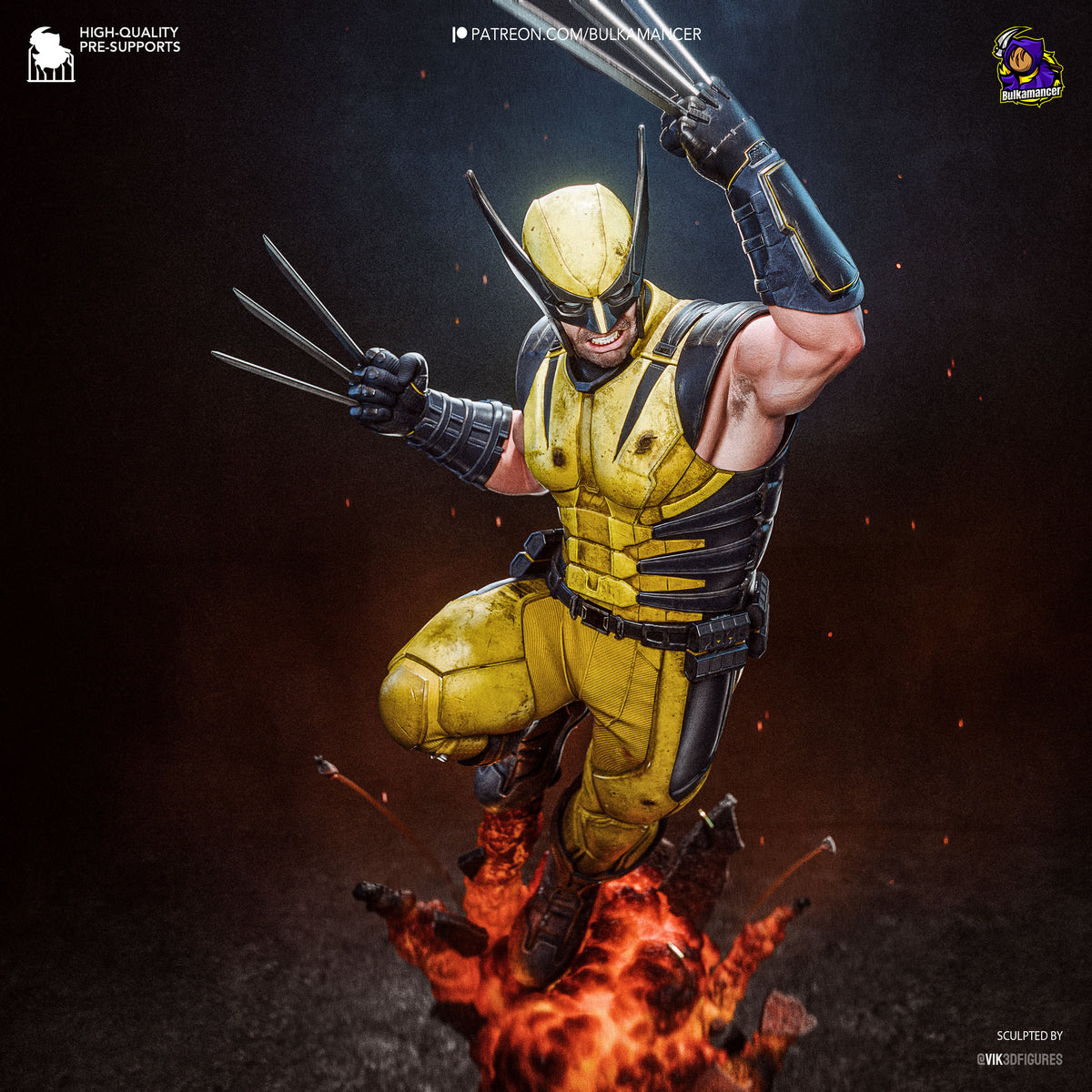 Savage Clawed Warrior Resin Statue – Comic Style Mutant Fighter Figure –  Model Kit