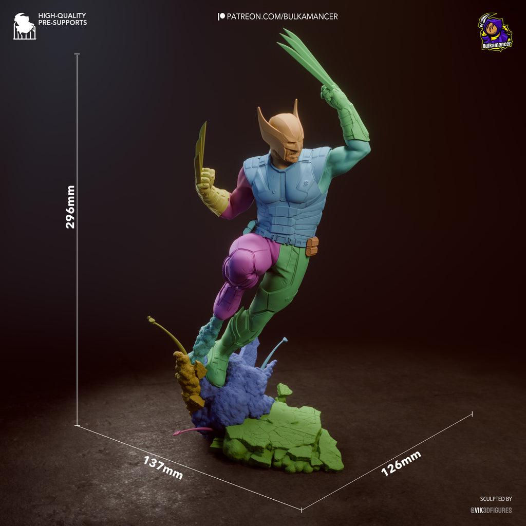 Savage Clawed Warrior Resin Statue – Comic Style Mutant Fighter Figure –  Model Kit