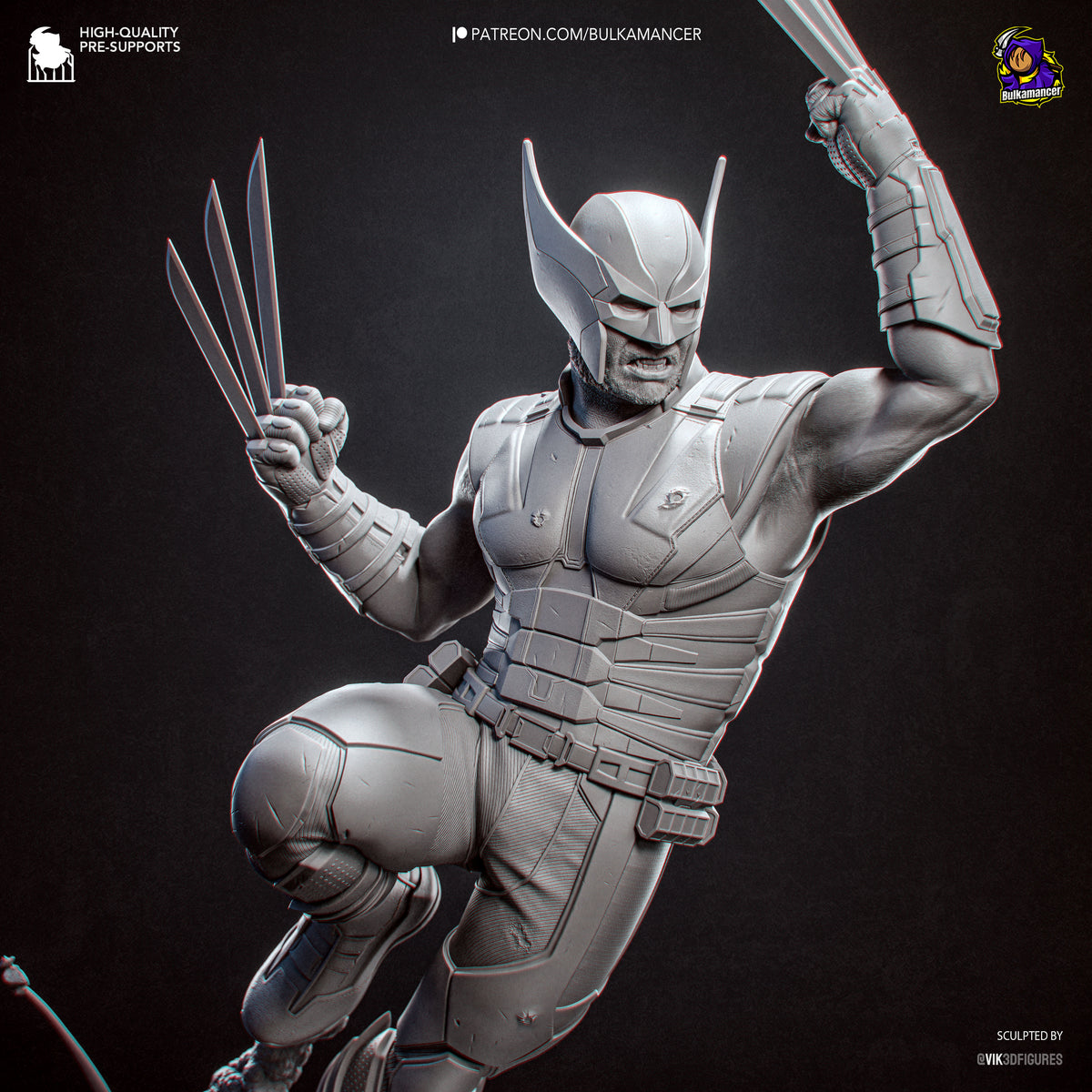 Savage Clawed Warrior Resin Statue – Comic Style Mutant Fighter Figure –  Model Kit